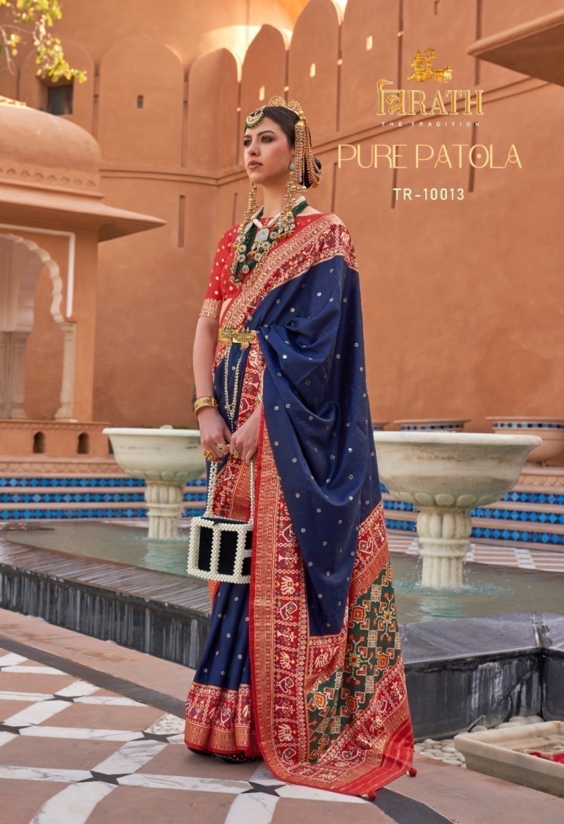 Pure Patola By Trirath Mercerized Sigma Silk Saree